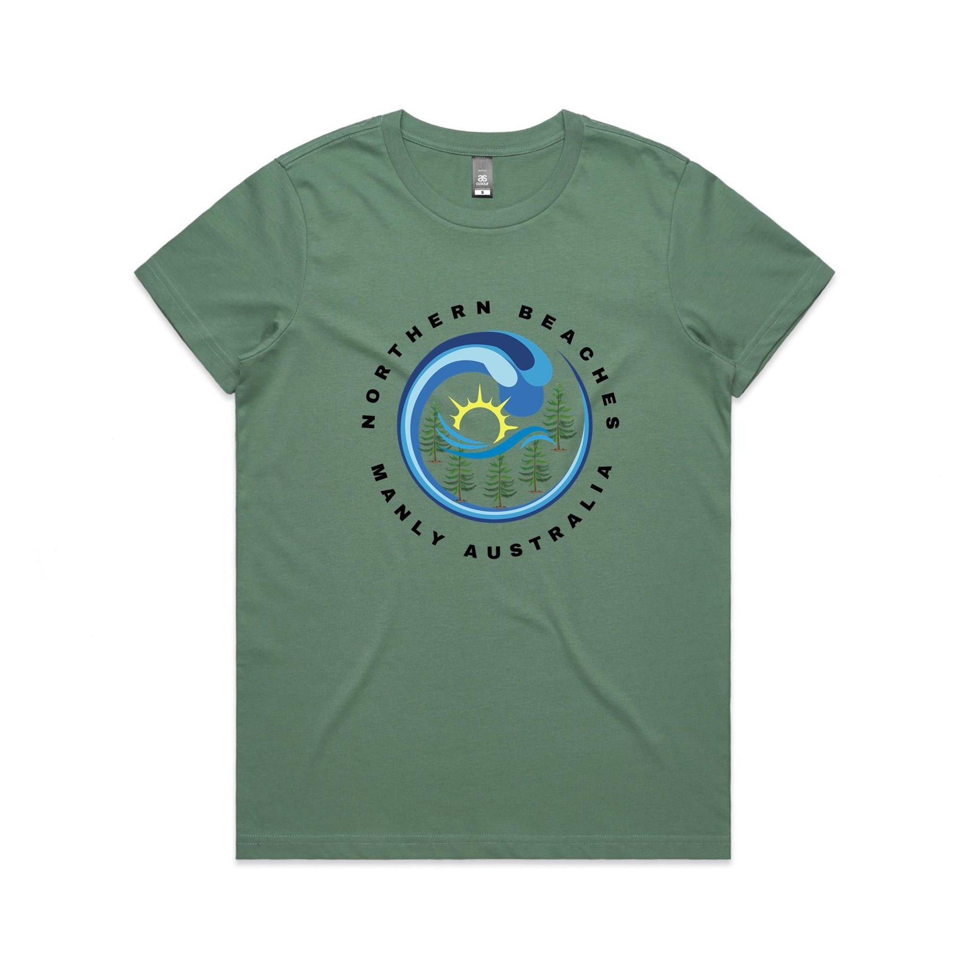 Lost Manly custom logo Manly AS Colour Women's Maple Tee - Lost Manly Shop