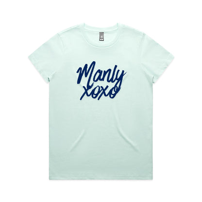 Lost Manly Custom Logo Manly xoxo Edition AS Colour Women's Maple Tee - Lost Manly Shop