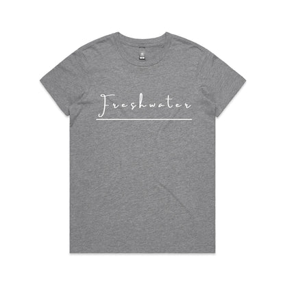 Lost Manly Custom Freshwater Beach Logo Edition AS Colour Women's Maple Tee - Lost Manly Shop
