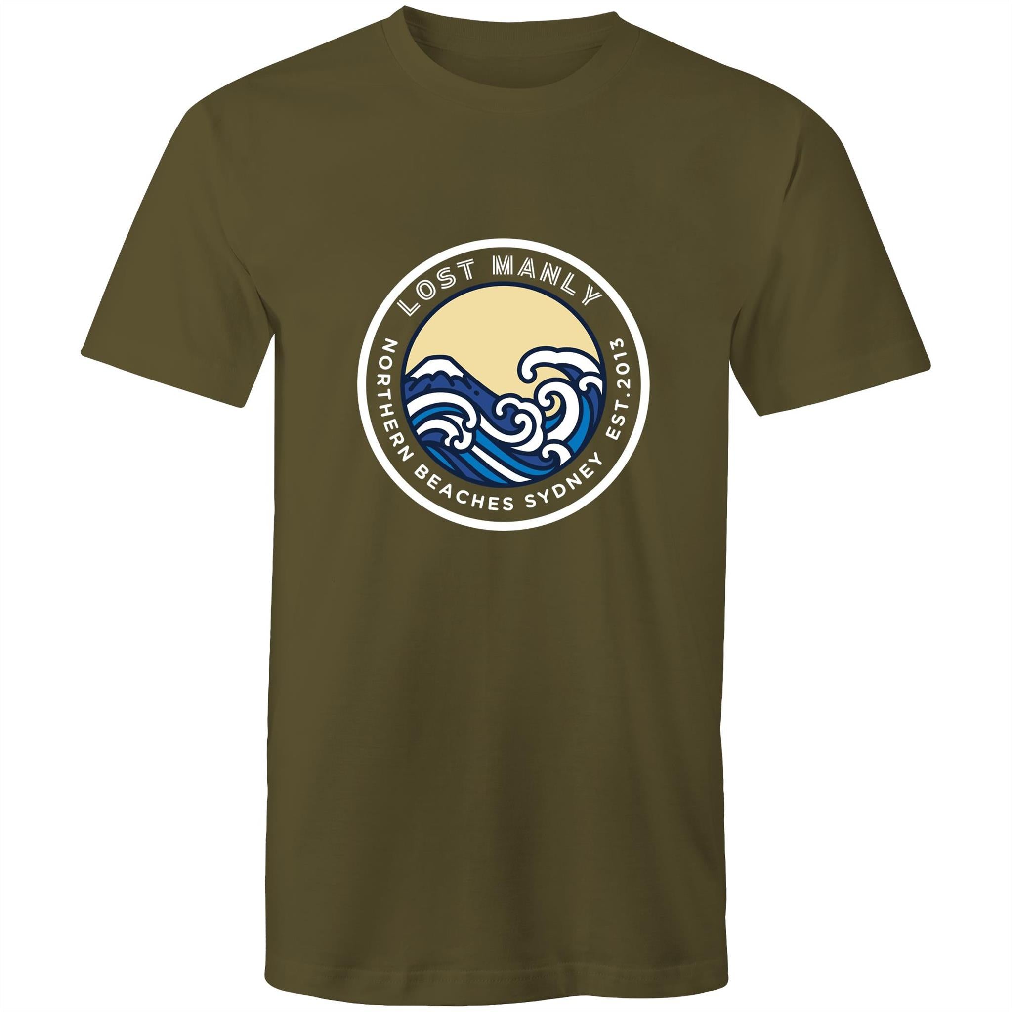 Lost Manly Northern Beaches Sydney Australia Printed Logo T-Shirt Ogo Merch