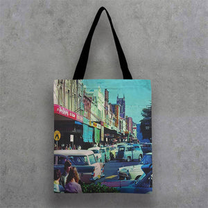 Canvas Tote Bag Black Strap 