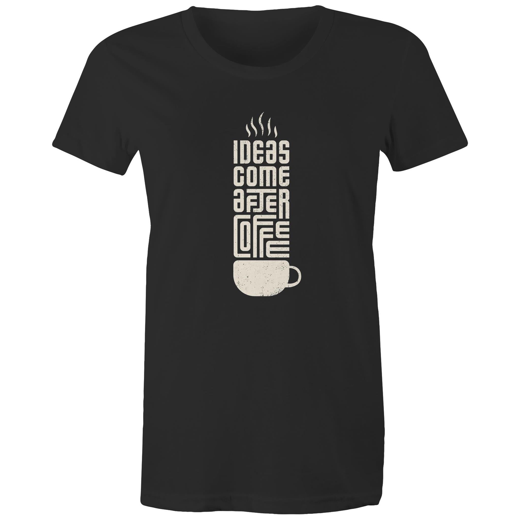 Women's Maple Tee Coffee Print