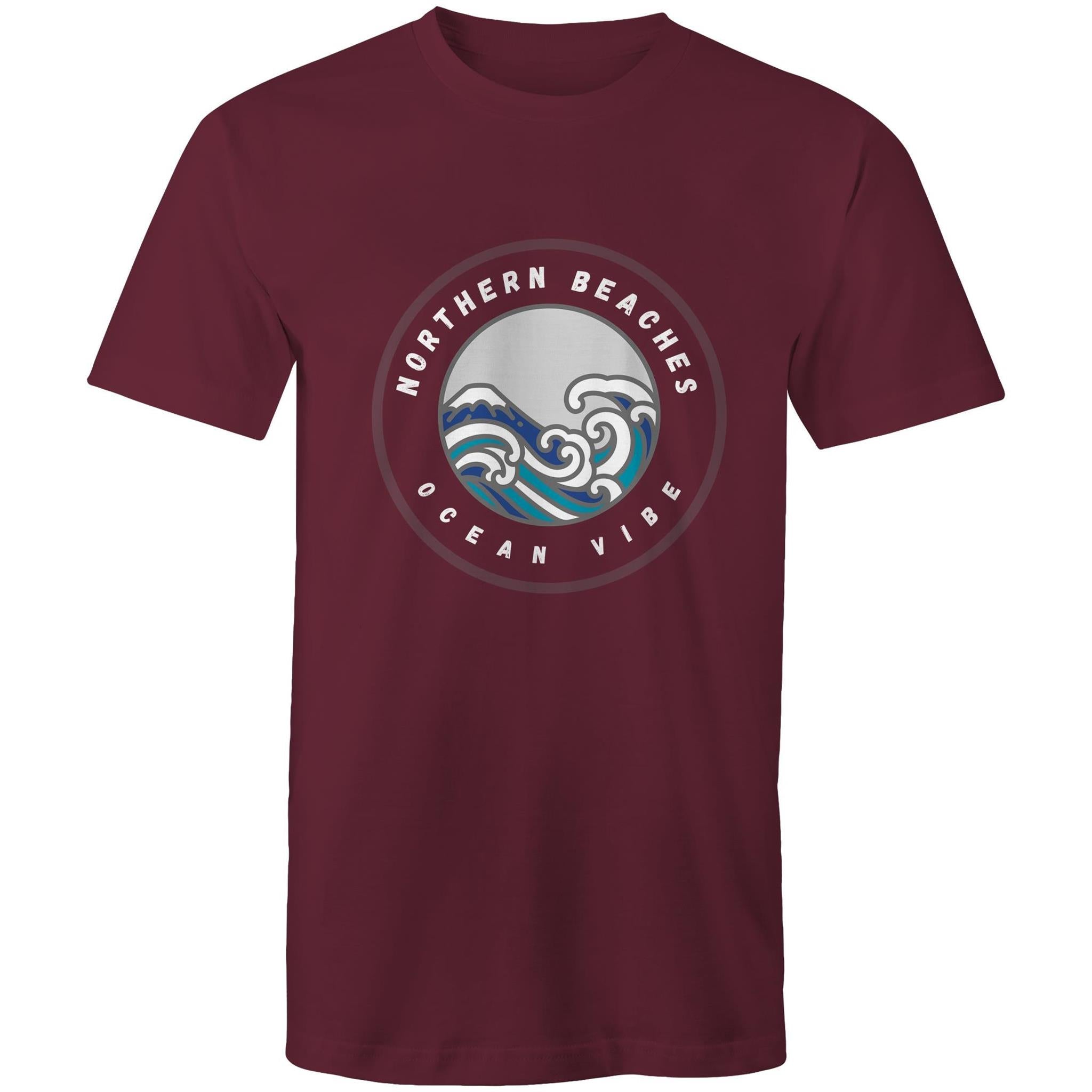 Northern Beaches Ocean Vibe custom logo printed on AS Colour Staple - Mens T-Shirt 