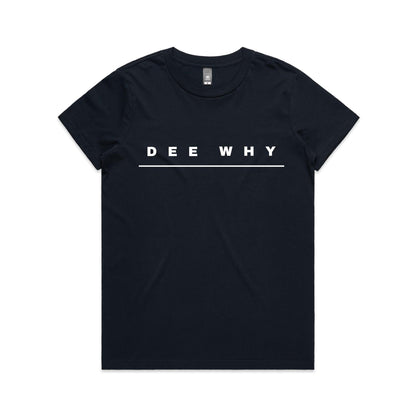 Lost Manly custom logo Dee Why edition AS Colour Women's Maple Tee - Lost Manly Shop