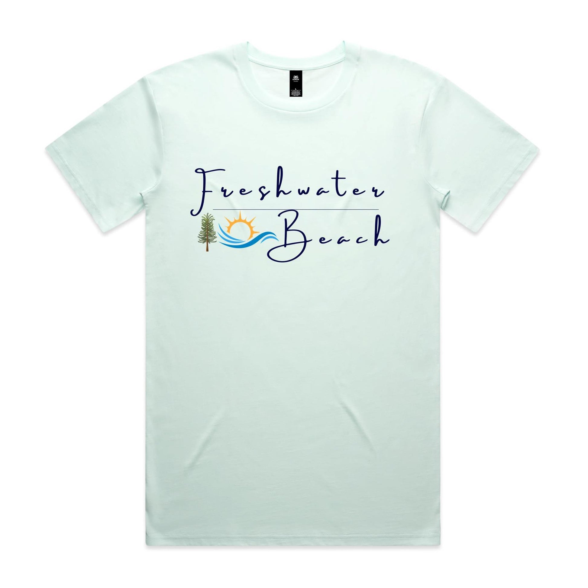Freshwater Beach custom logo collection Comfy Cotton Tee - Lost Manly Shop