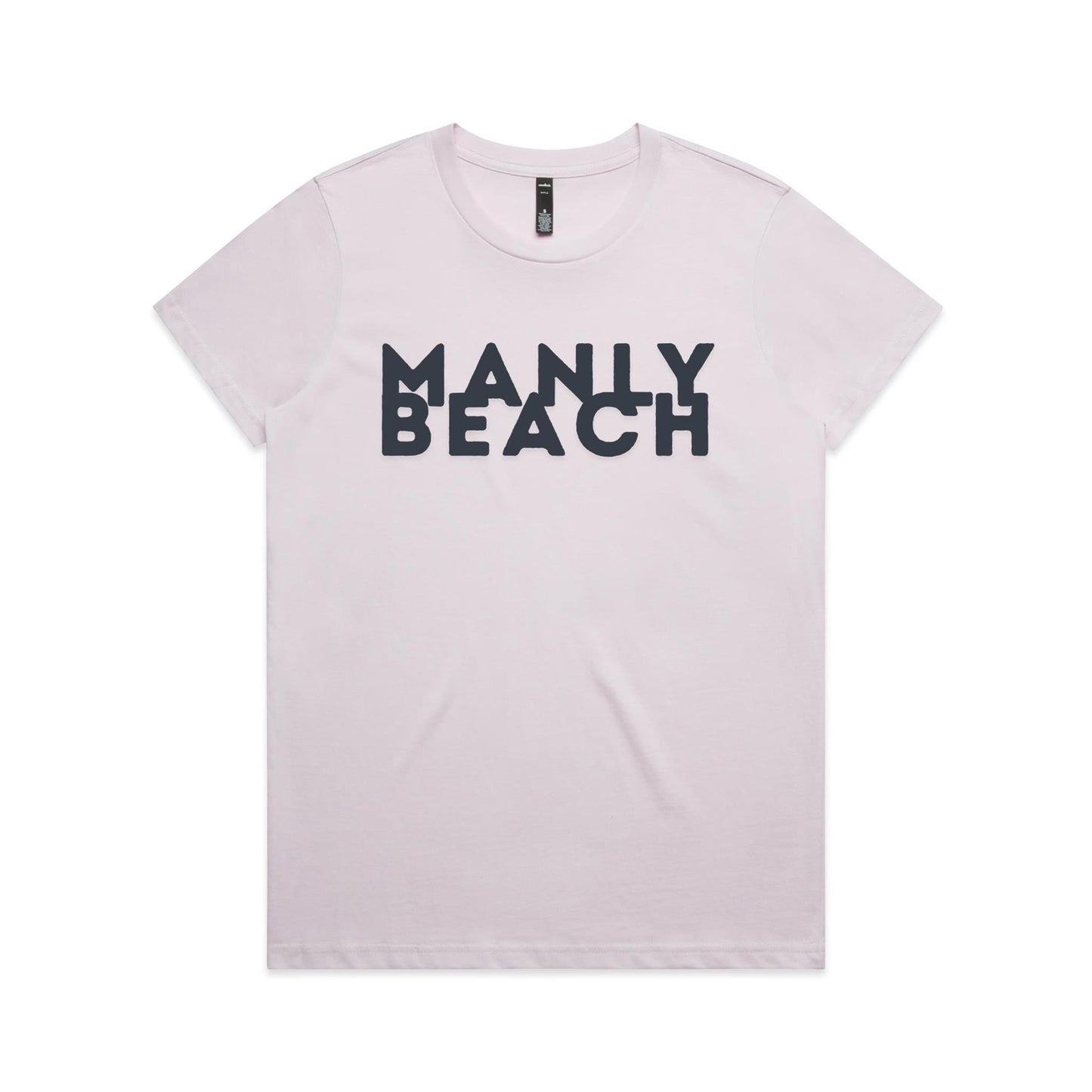 Lost Manly Custom Logo Manly Beach Edition AS Colour Women's Maple Tee. - Lost Manly Shop
