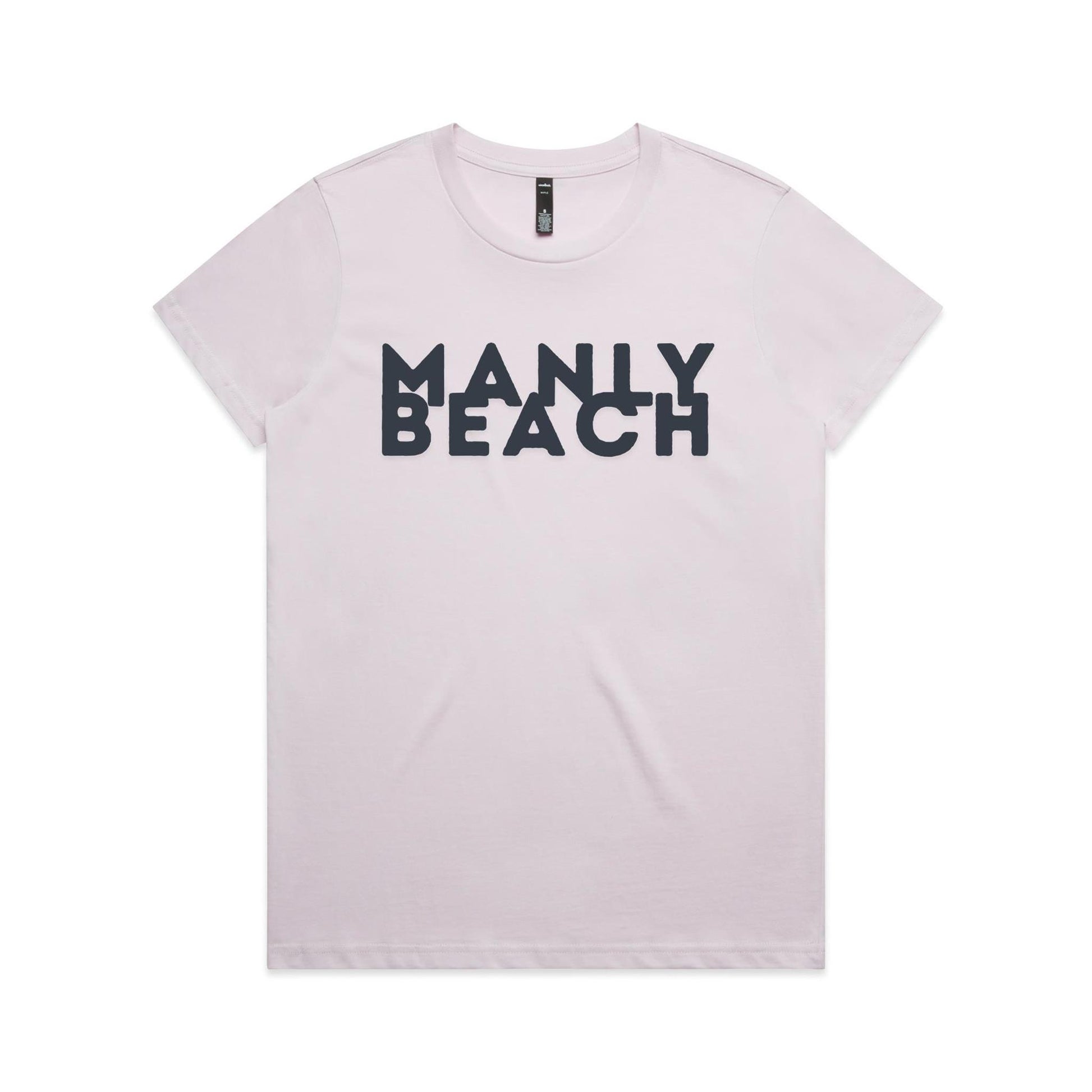 Lost Manly Custom Logo Manly Beach Edition AS Colour Women's Maple Tee. - Lost Manly Shop