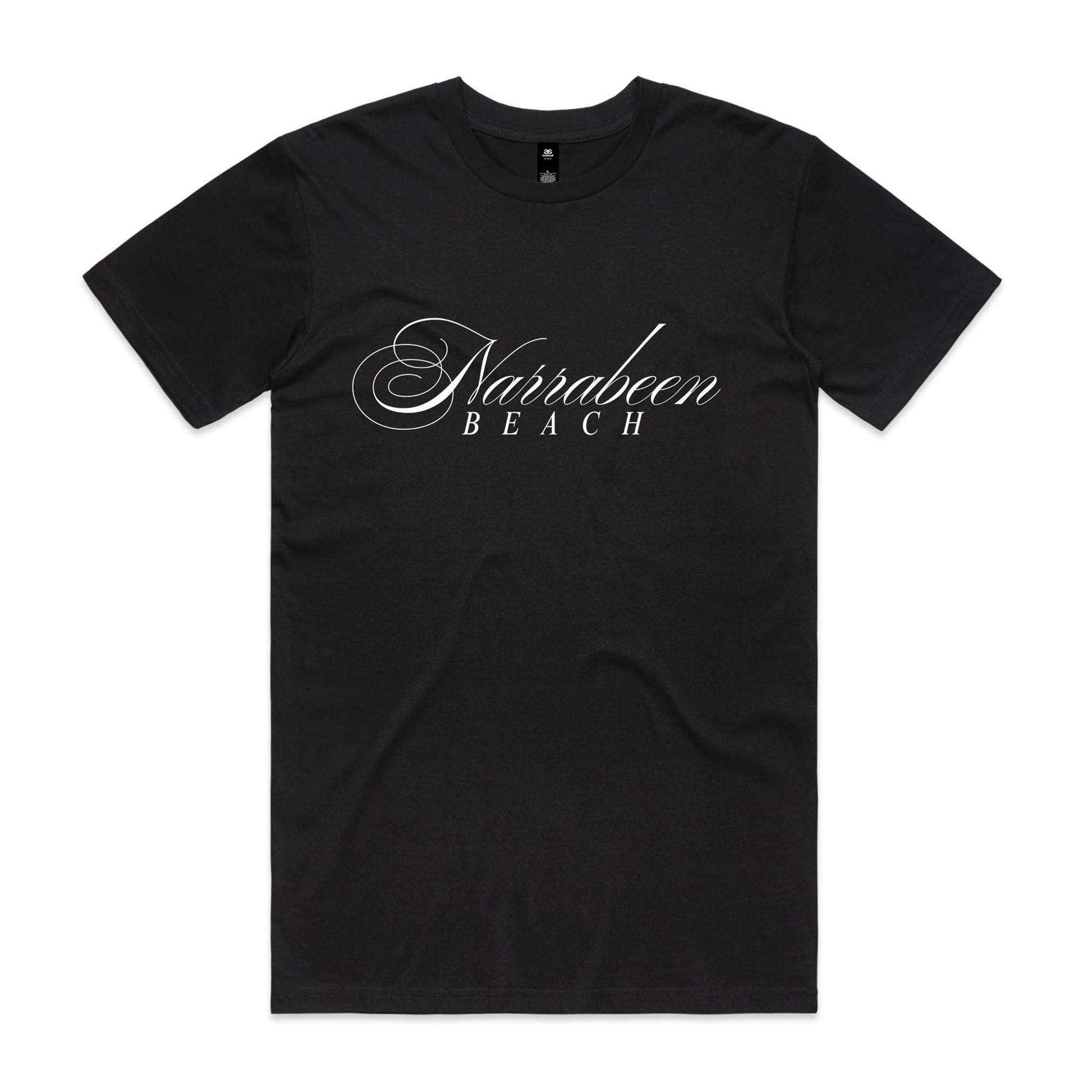 AS Colour Staple Tee Narrabeen Beach custom logo white font 