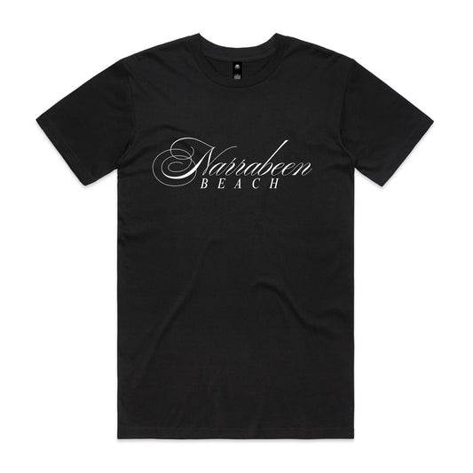 AS Colour Staple Tee Narrabeen Beach custom logo white font 
