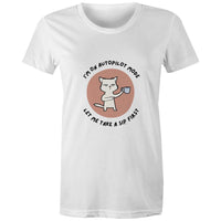 Maple Tee Need Coffee Logo Print 