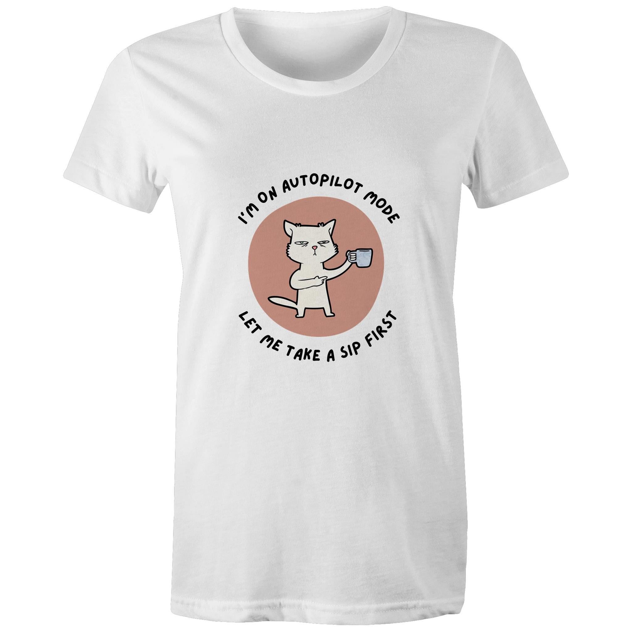 Maple Tee Need Coffee Logo Print