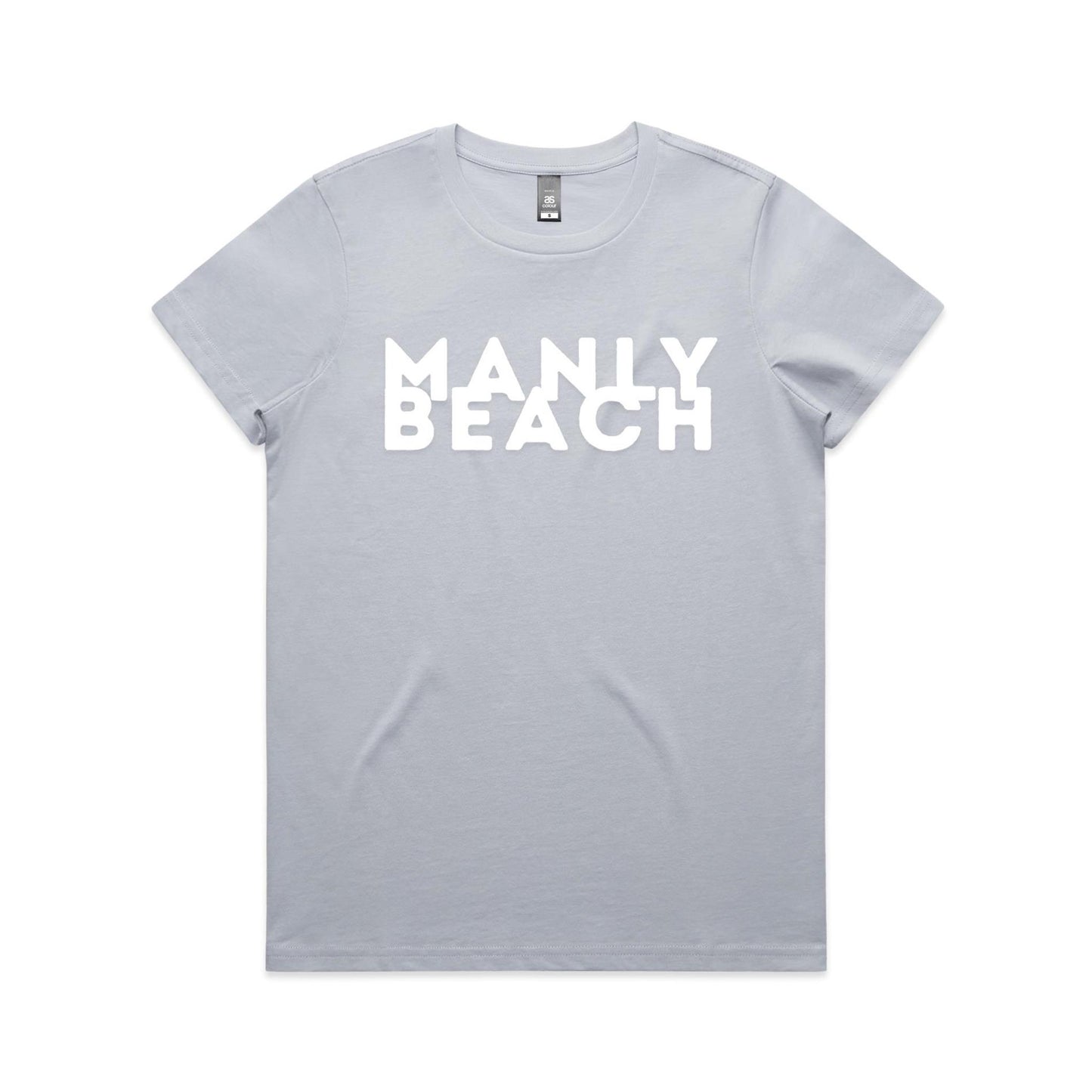 Lost Manly custom logo Manly Beach edition AS Colour Women's Maple Tee - Lost Manly Shop