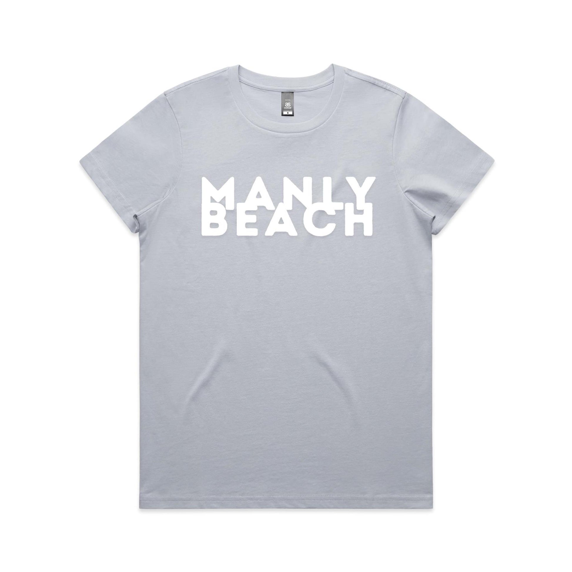 Lost Manly custom logo Manly Beach edition AS Colour Women's Maple Tee - Lost Manly Shop