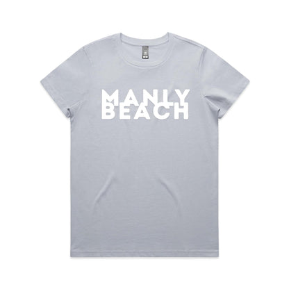 Lost Manly custom logo Manly Beach edition AS Colour Women's Maple Tee - Lost Manly Shop