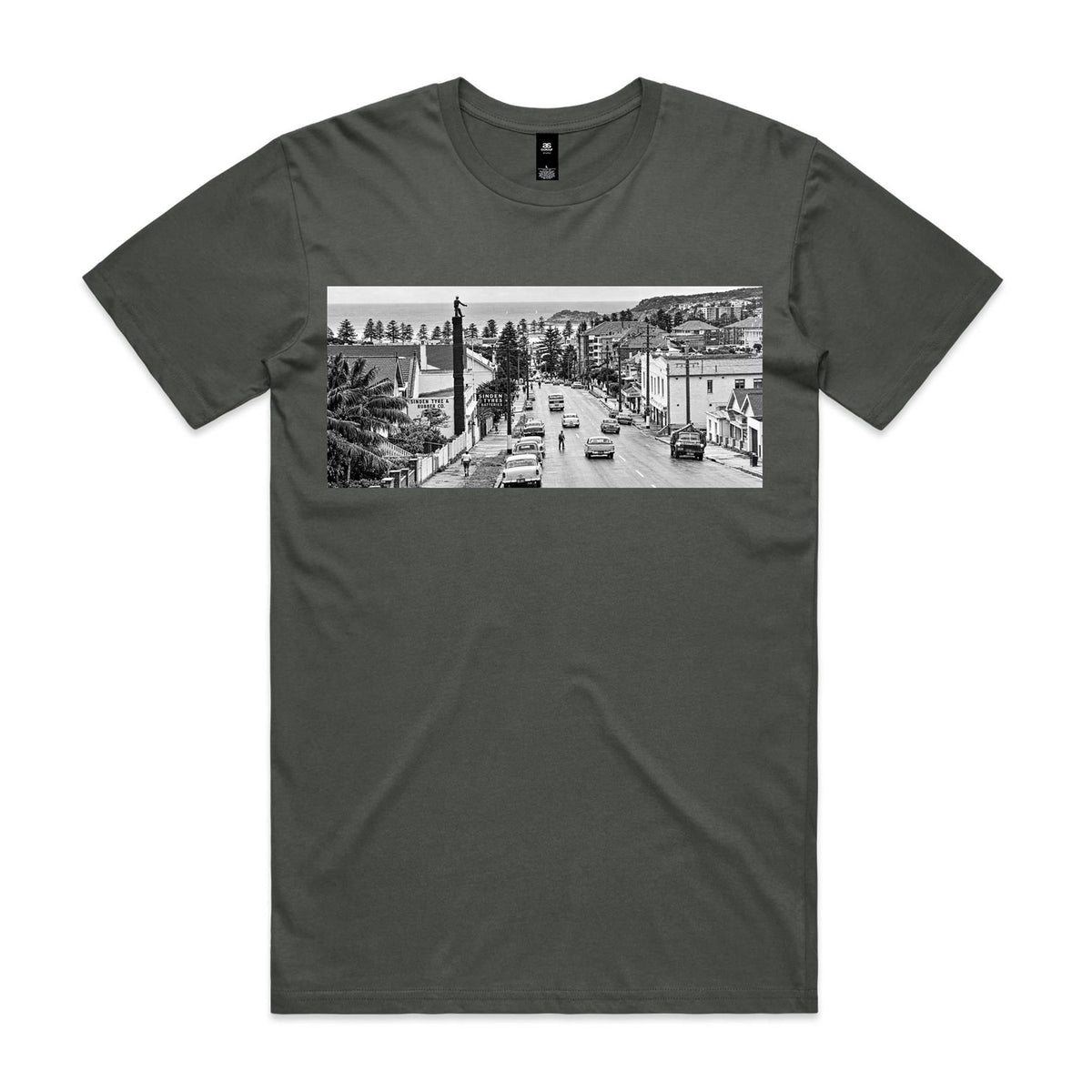 Vintage Manly Tyre Man Cotton T-Shirt | Northern Beaches