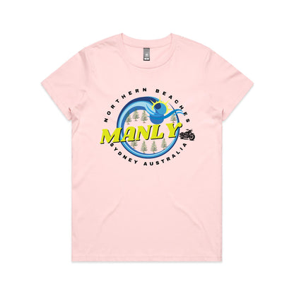 Lost Manly Custom Logo Manly Edition AS Colour Women's Maple Tee - Lost Manly Shop