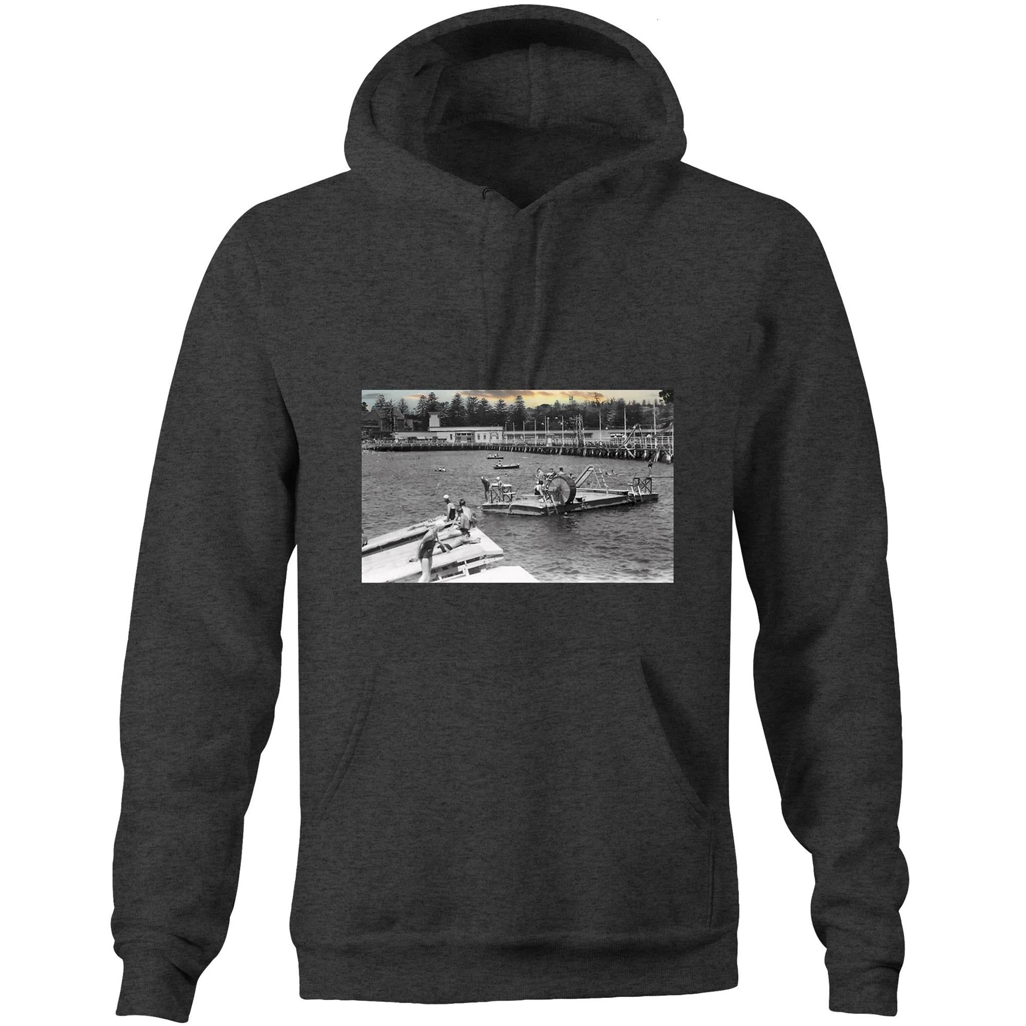 Northern Beaches Vintage Graphic Pocket Hoodie Sweatshirt 