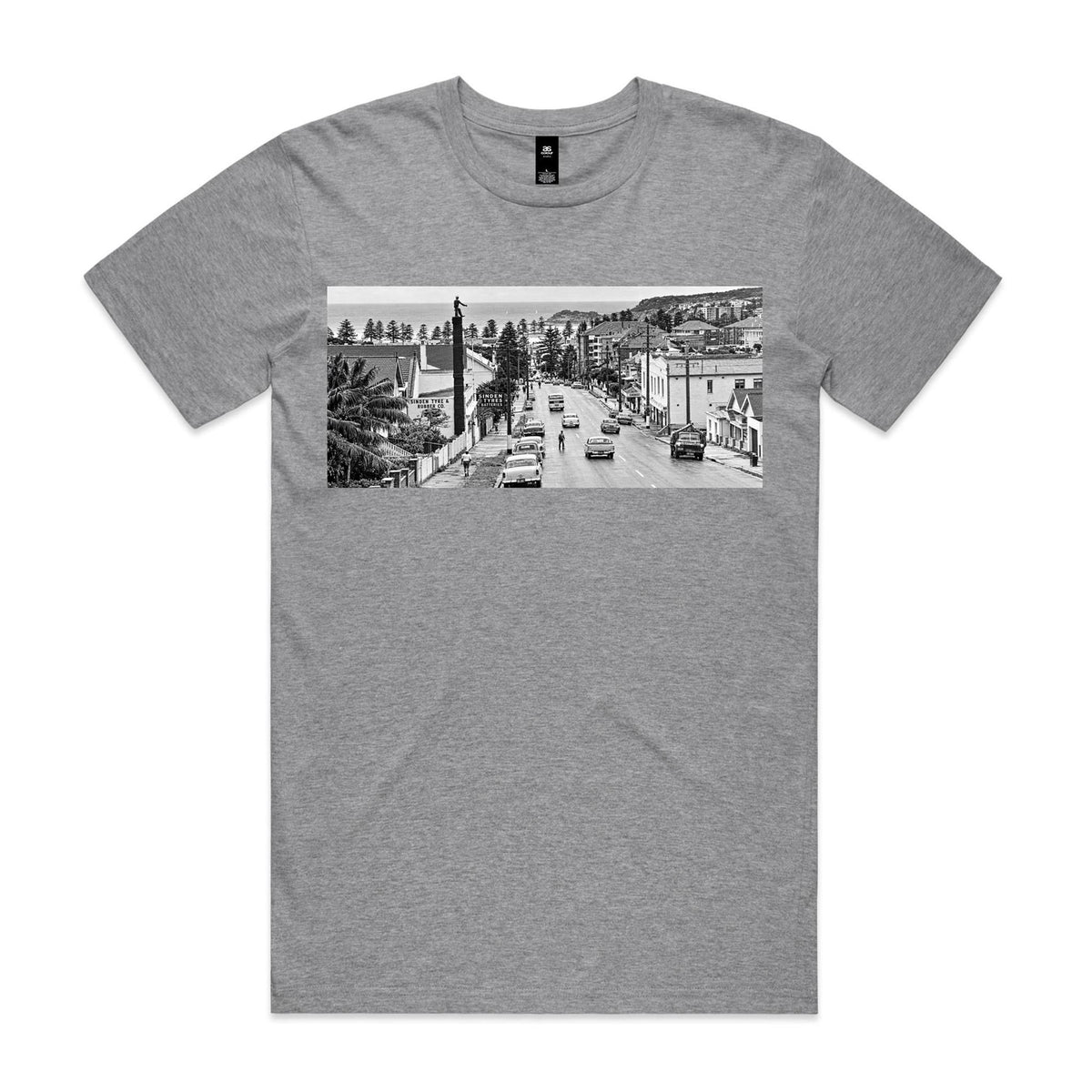 Vintage Manly Tyre Man Cotton T-Shirt | Northern Beaches