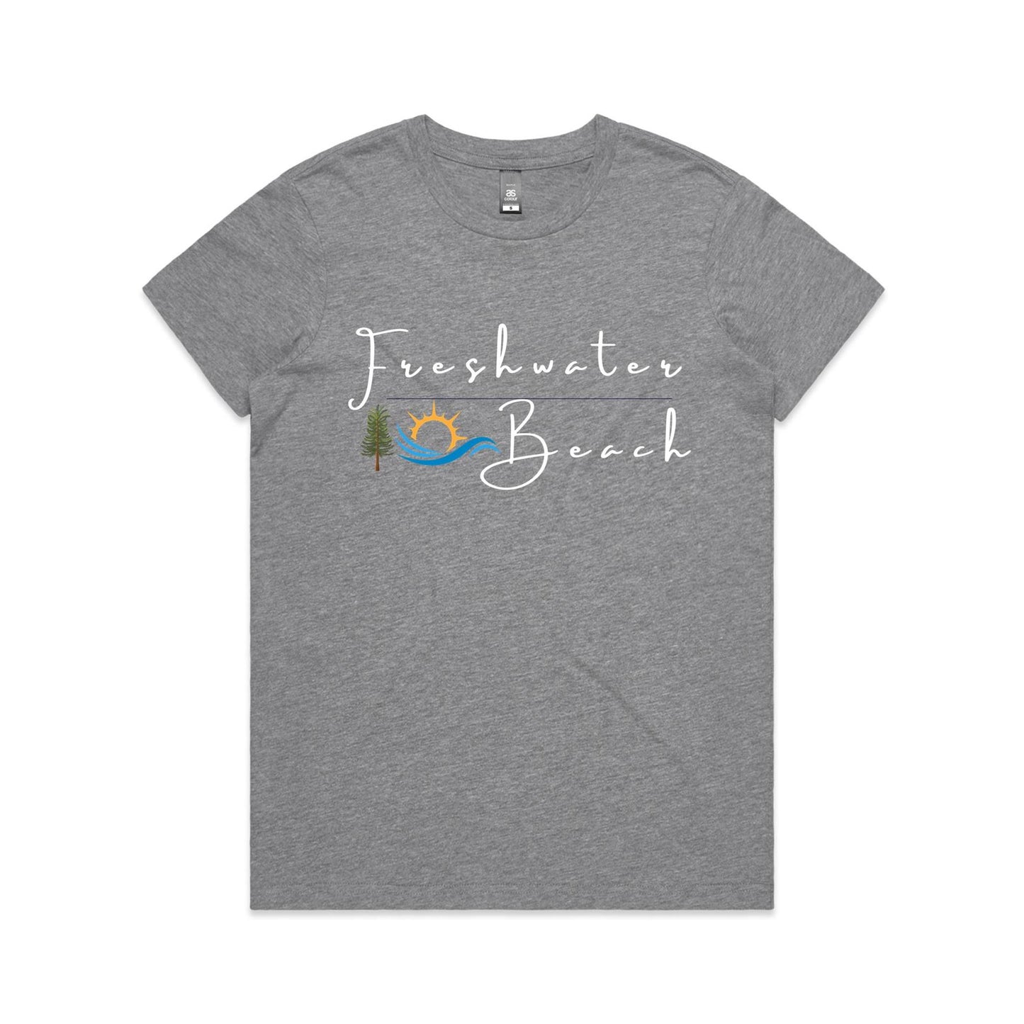 Lost Manly custom logo Freshwater Beach edition AS Colour Women's Maple Tee - Lost Manly Shop