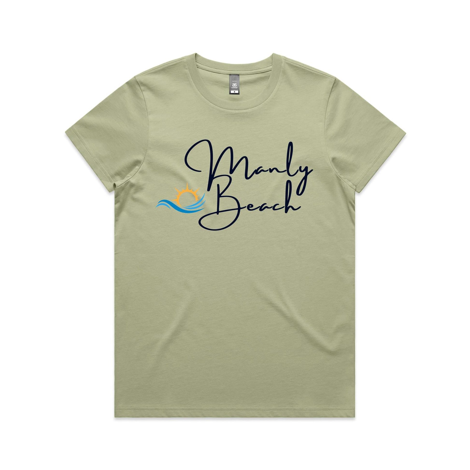 Lost Manly Custom Manly Beach Logo Limited Edition AS Colour Women's Maple Tee - Lost Manly Shop