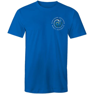 Northern Beaches Manly Australia small white font logo on Cotton T-Shirt Ogo Merch