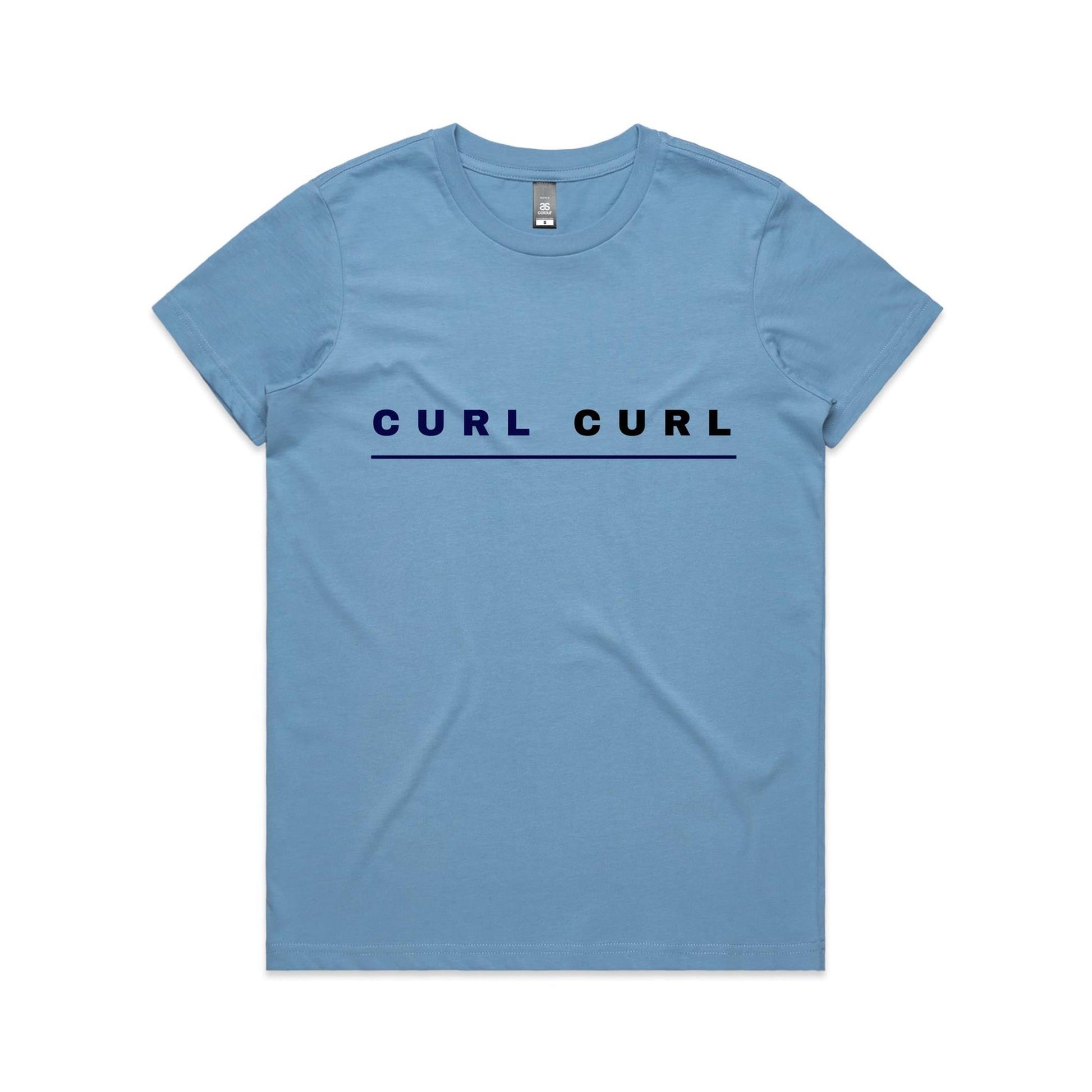 Lost Manly custom logo Curl Curl edition AS Colour Women's Maple Tee - Lost Manly Shop