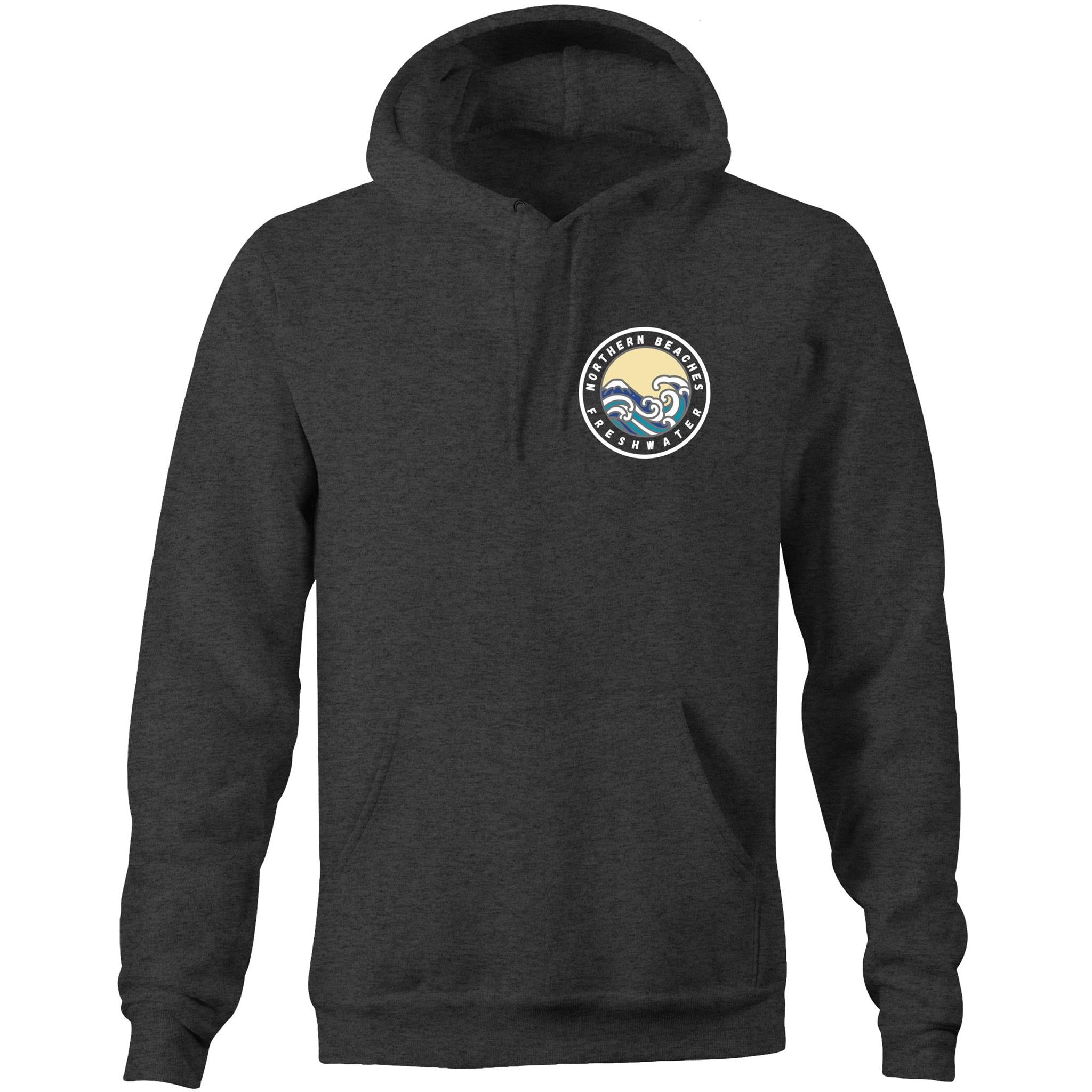 Freshwater custom logo printed AS Colour Stencil - Pocket Hoodie Sweatshirt Ogo Merch