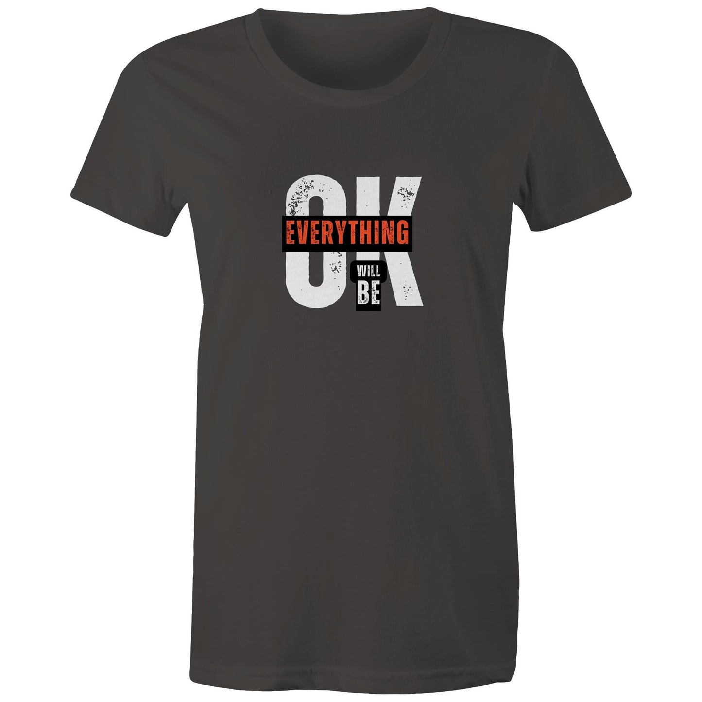 Women's Maple Tee Everything will be OK 