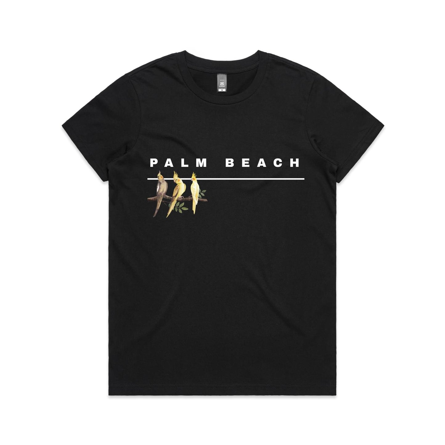 Lost Manly custom logo Palm Beach edition AS Colour Women's Maple Tee - Lost Manly Shop