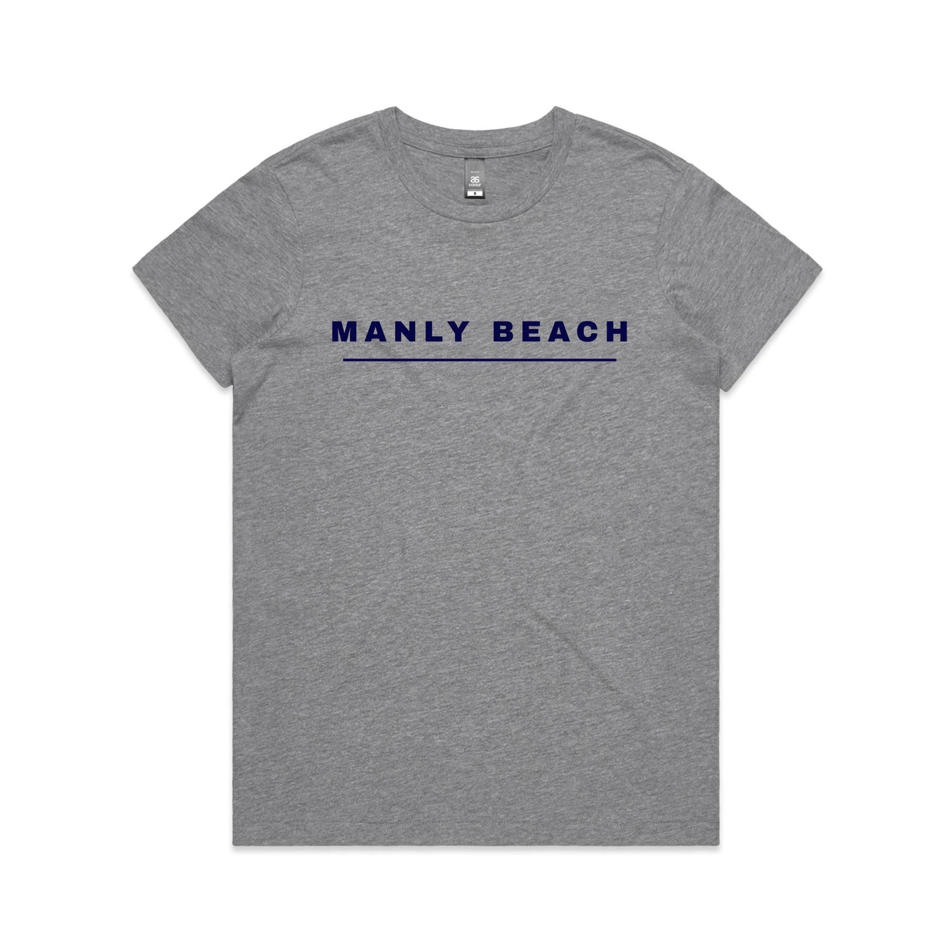 Lost Manly custom logo Manly Beach edition AS Colour Women's Maple Tee - Lost Manly Shop
