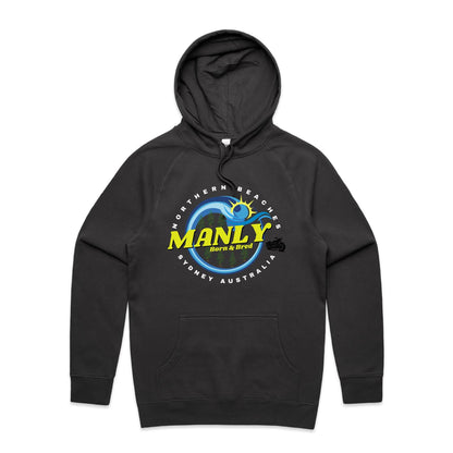 Lost Manly custom logo The Manly Barry Born & Bred edition AS Colour - Supply Hood - Lost Manly Shop