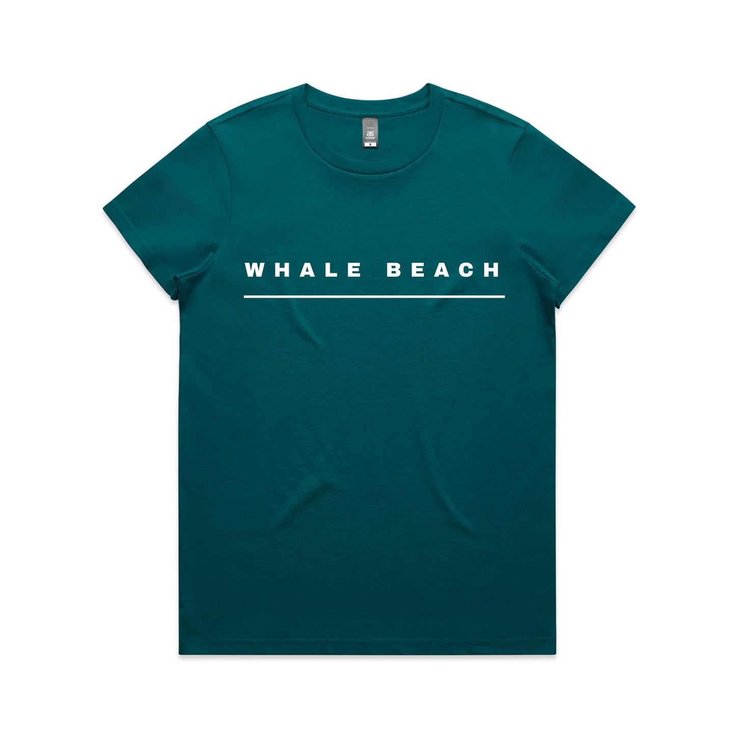Lost Manly custom logo Whale Beach edition AS Colour Women's Maple Tee - Lost Manly Shop