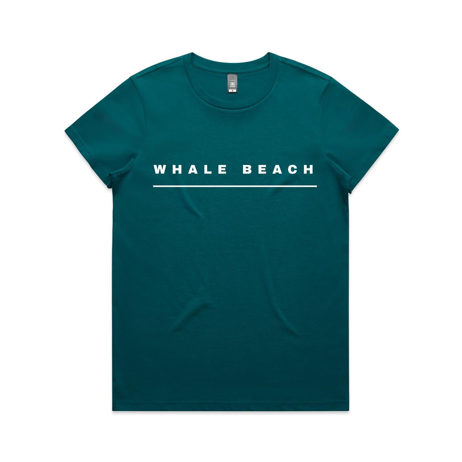 Lost Manly custom logo Whale Beach edition AS Colour Women's Maple Tee - Lost Manly Shop