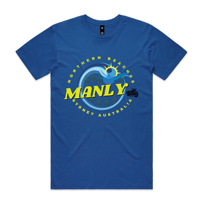 Lost Manly custom logo The Manly Barry AS Colour Staple Tee - Lost Manly Shop