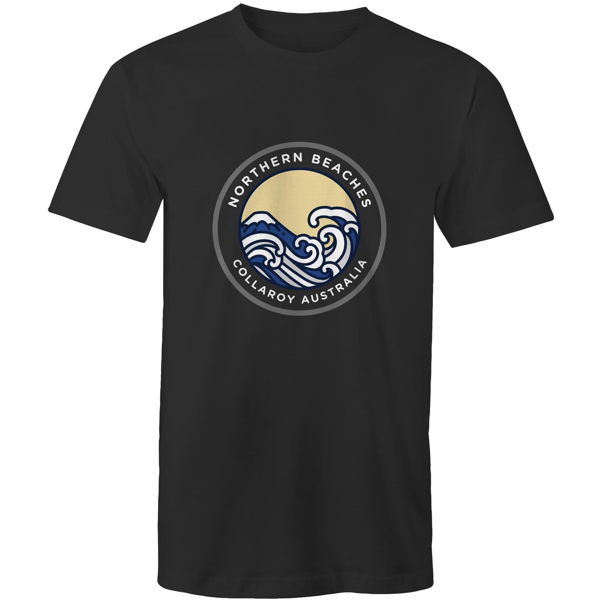 Mens Cotton T-Shirt Northern Beaches Collaroy logo - Lost Manly Shop