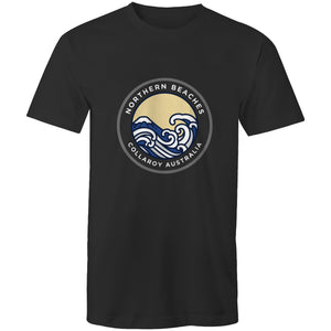 Mens Cotton T-Shirt Northern Beaches Collaroy logo - Lost Manly Shop