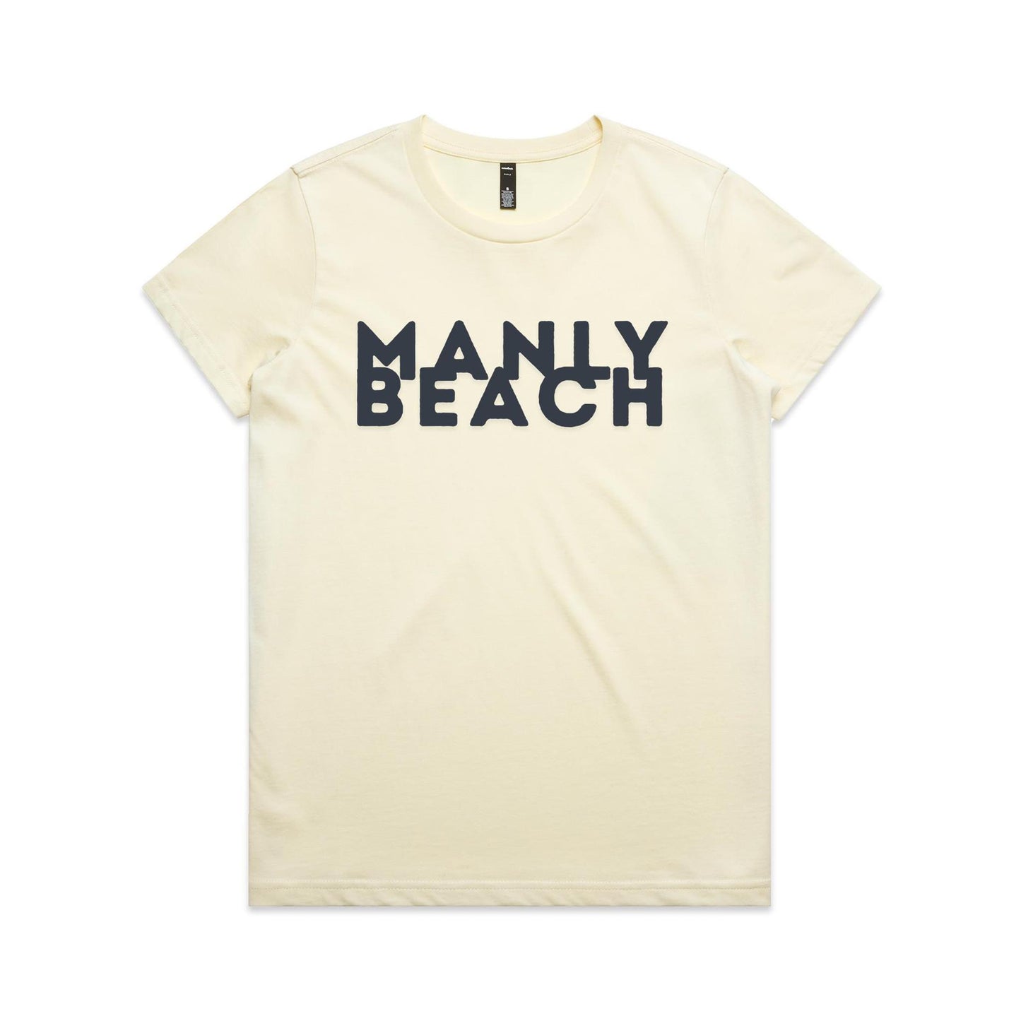 Lost Manly Custom Logo Manly Beach Edition AS Colour Women's Maple Tee. - Lost Manly Shop