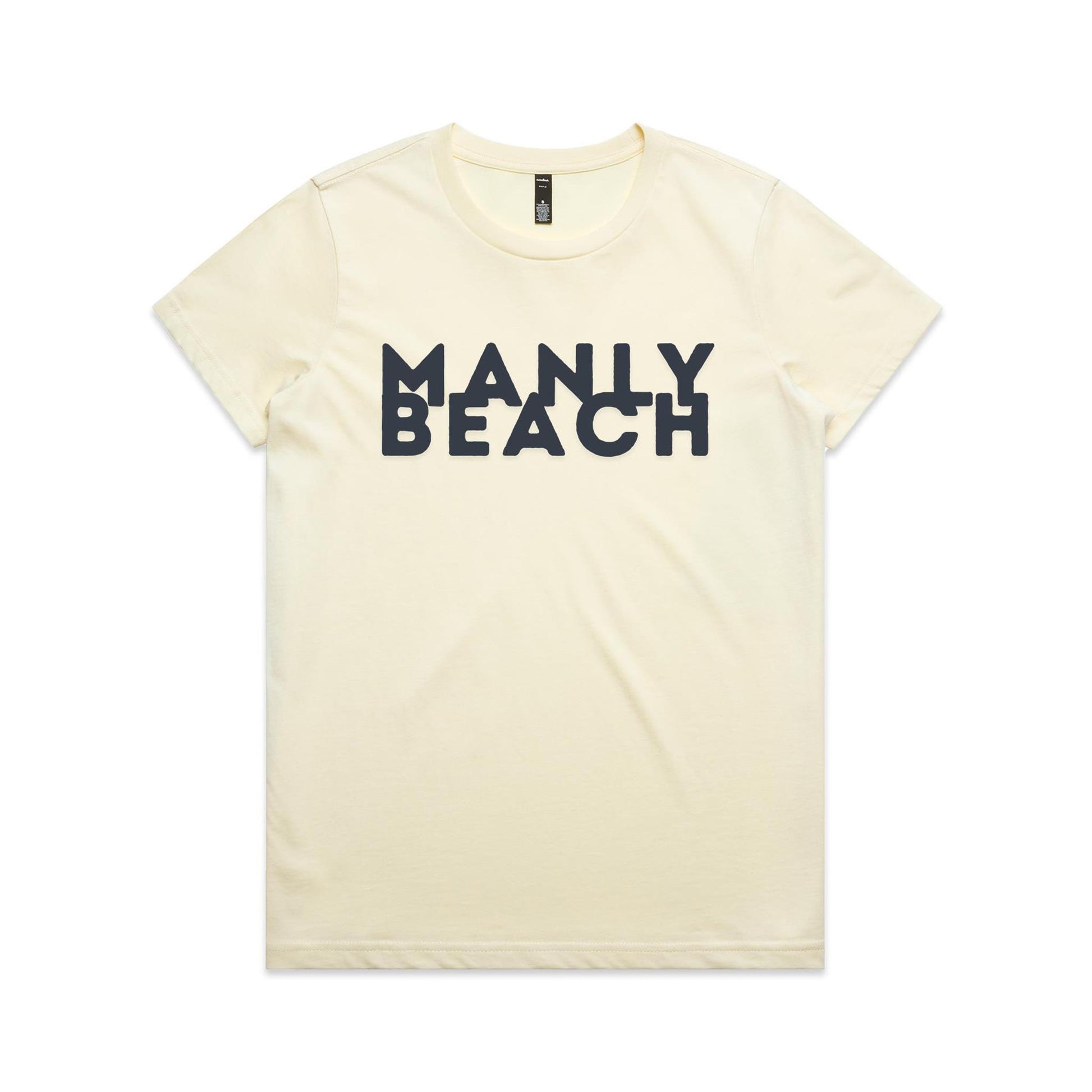 Lost Manly Custom Logo Manly Beach Edition AS Colour Women's Maple Tee. - Lost Manly Shop