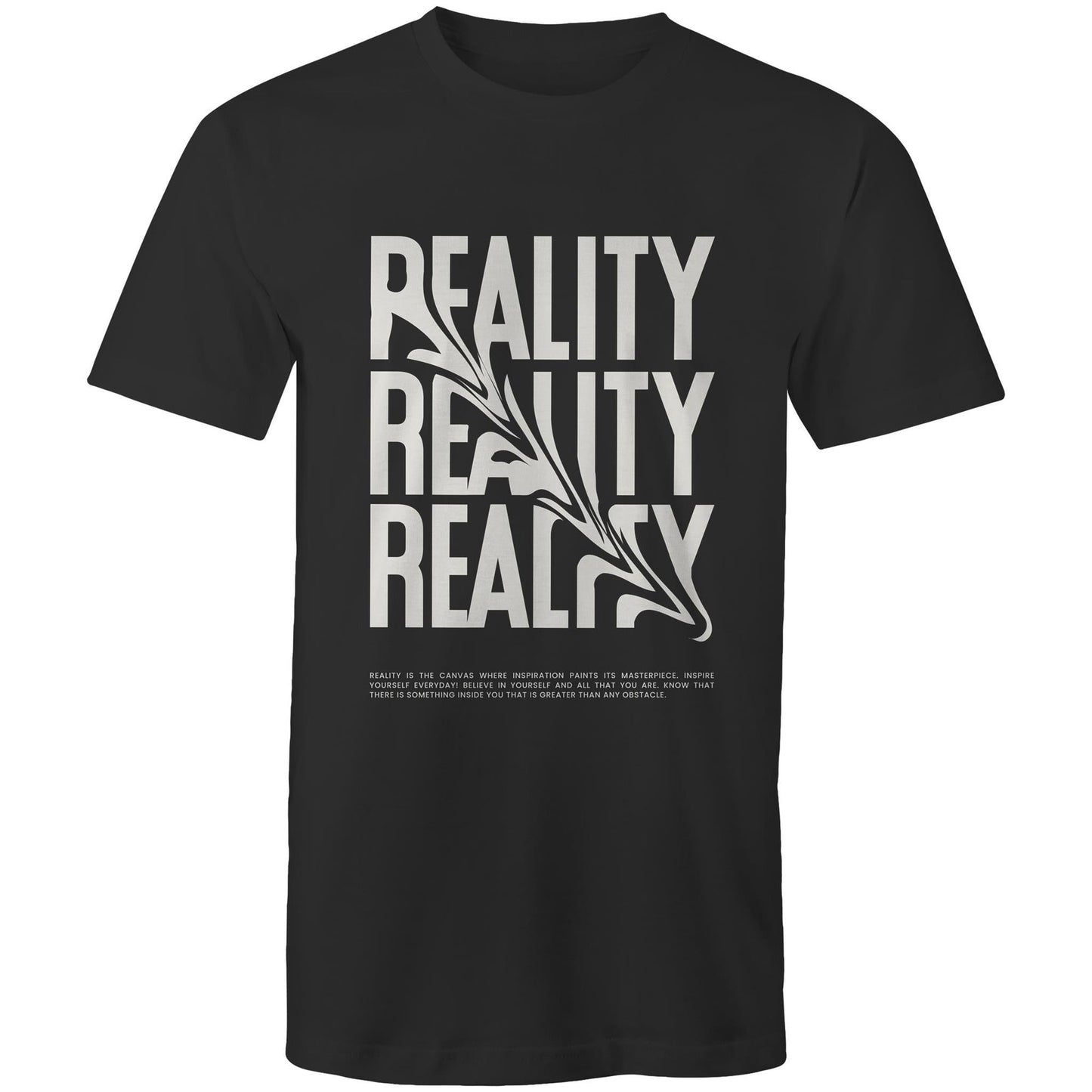 Mens T-Shirt Reality custom logo 
