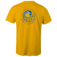 Northern Beaches Manly Australia front and back logo on AS Colour Staple Cotton Adult T-Shirt Ogo Merch