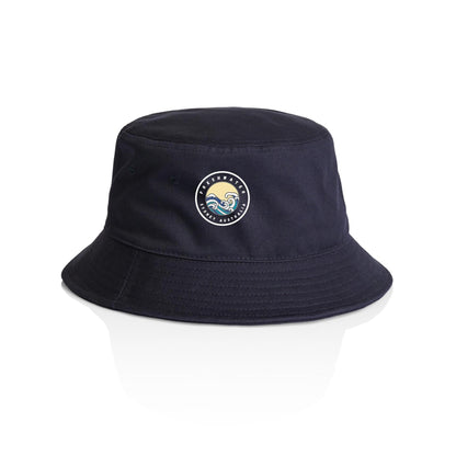 AS Colour Bucket Hat Freshwater Sydney Australia custom logo white font 