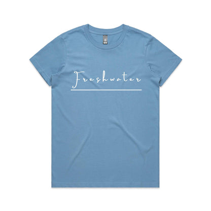 Lost Manly custom logo Freshwater edition AS Colour Women's Maple Tee - Lost Manly Shop