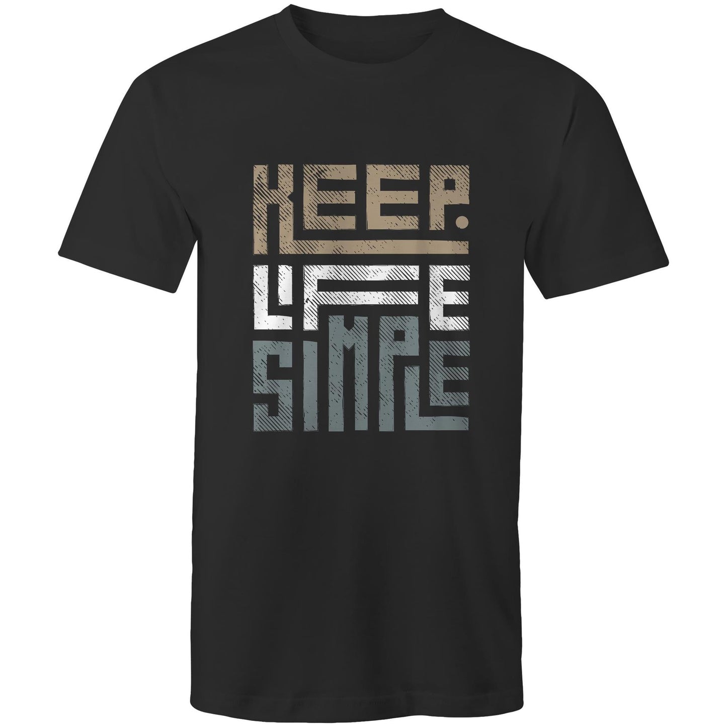 Mens T-Shirt Keep Life Simple 