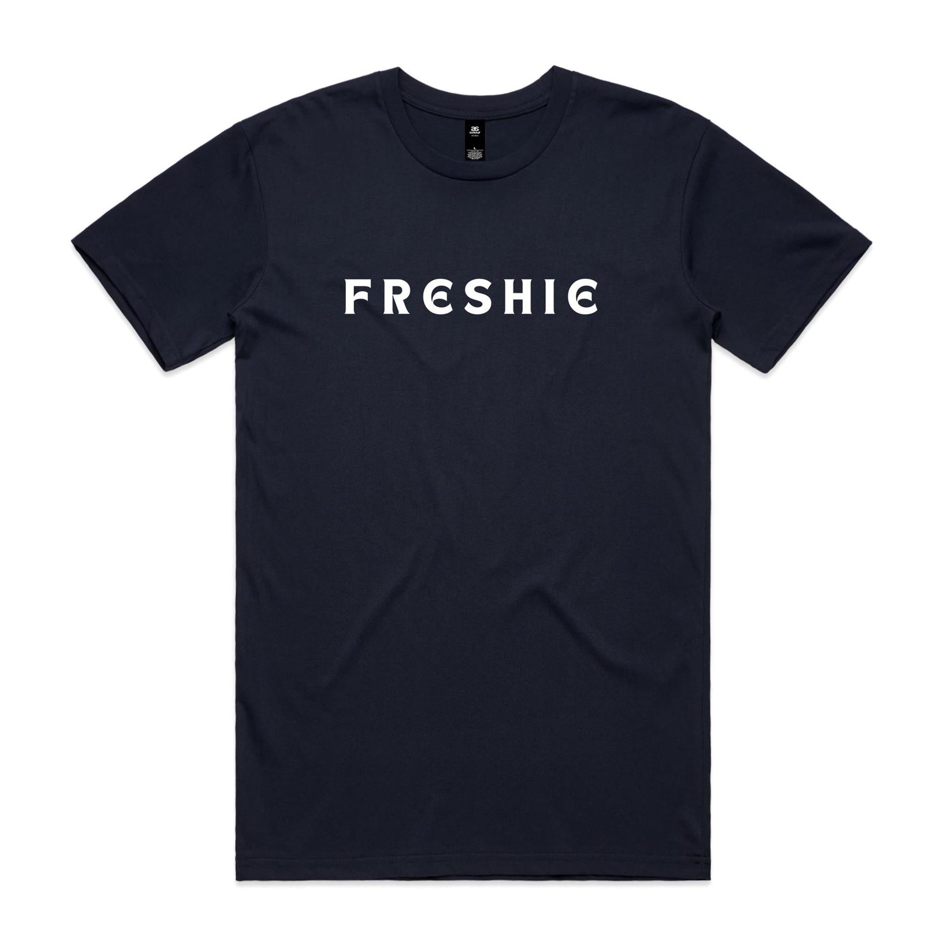 AS Colour Staple Tee Freshie custom logo white font 