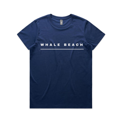 Lost Manly custom logo Whale Beach edition AS Colour Women's Maple Tee - Lost Manly Shop