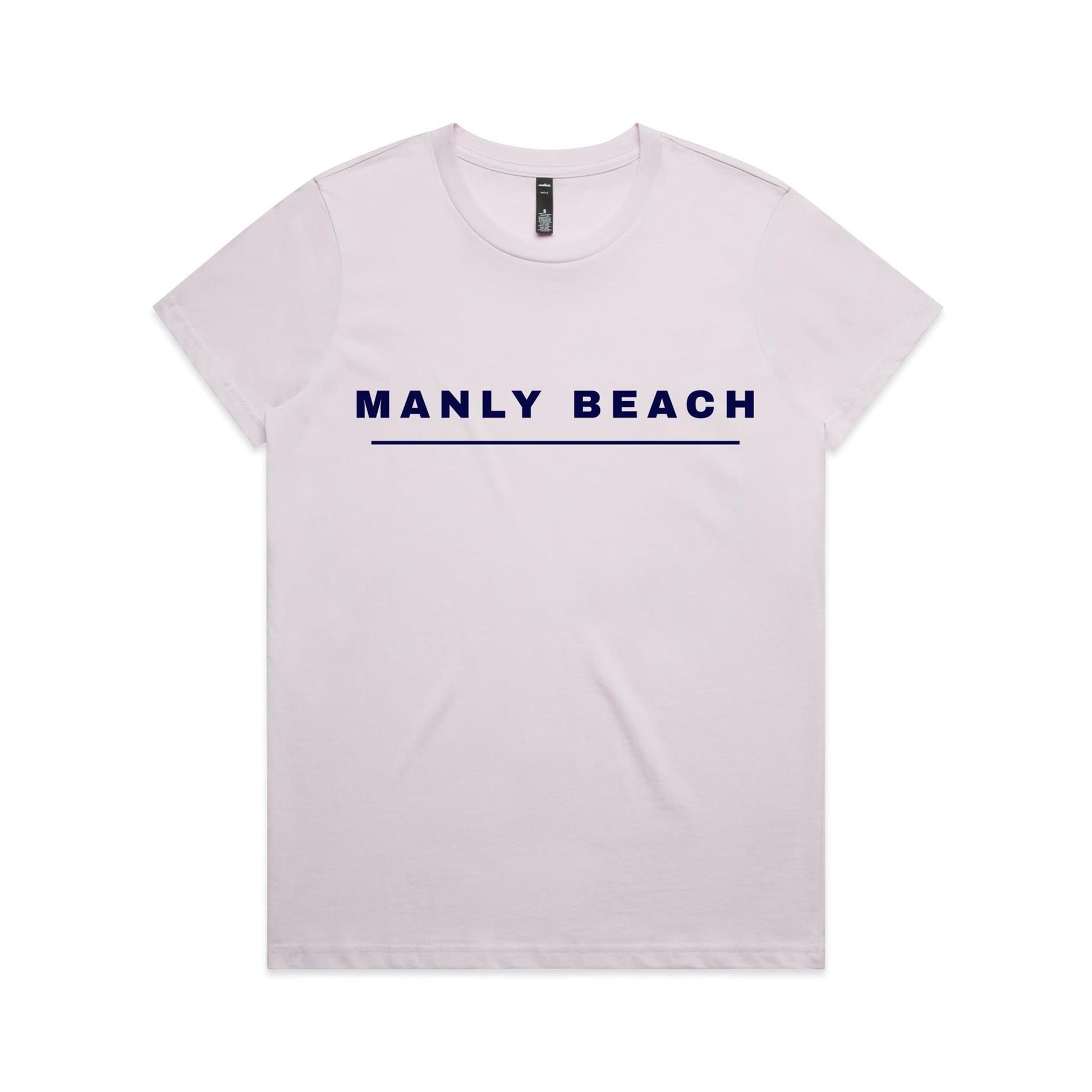 Lost Manly custom logo Manly Beach edition AS Colour Women's Maple Tee - Lost Manly Shop