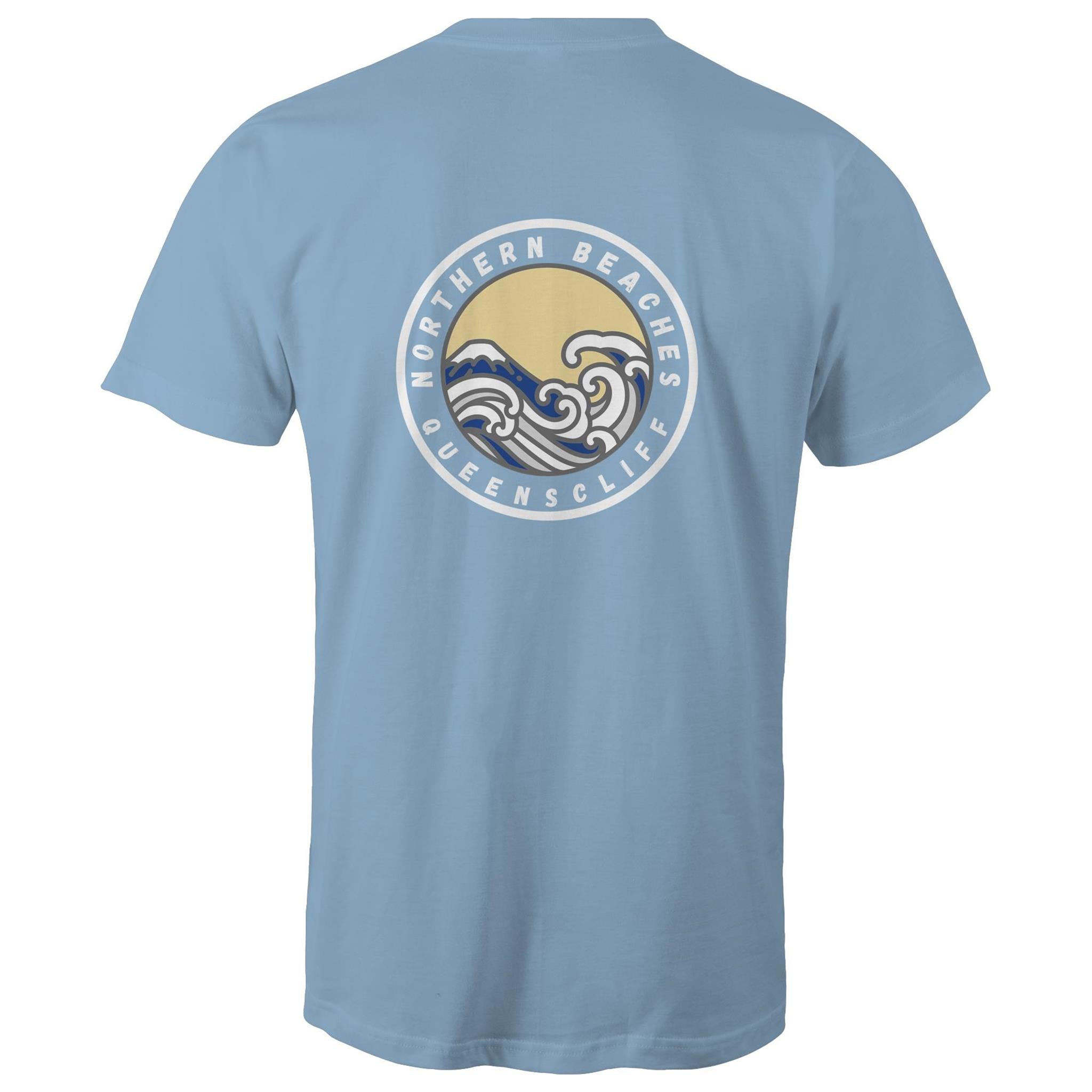 AS Colour Staple - Mens T-Shirt Queenscliff logo back - Lost Manly Shop