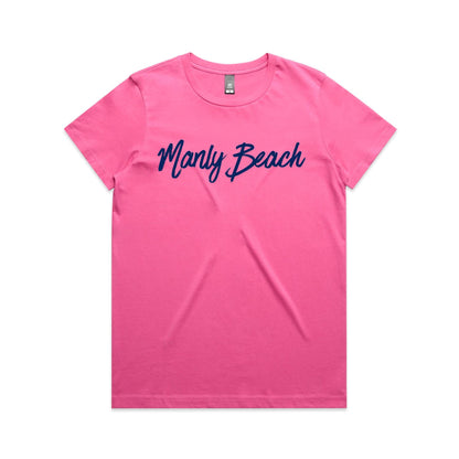 Lost Manly Custom Manly Beach Logo Edition AS Colour Women's Maple Tee - Lost Manly Shop