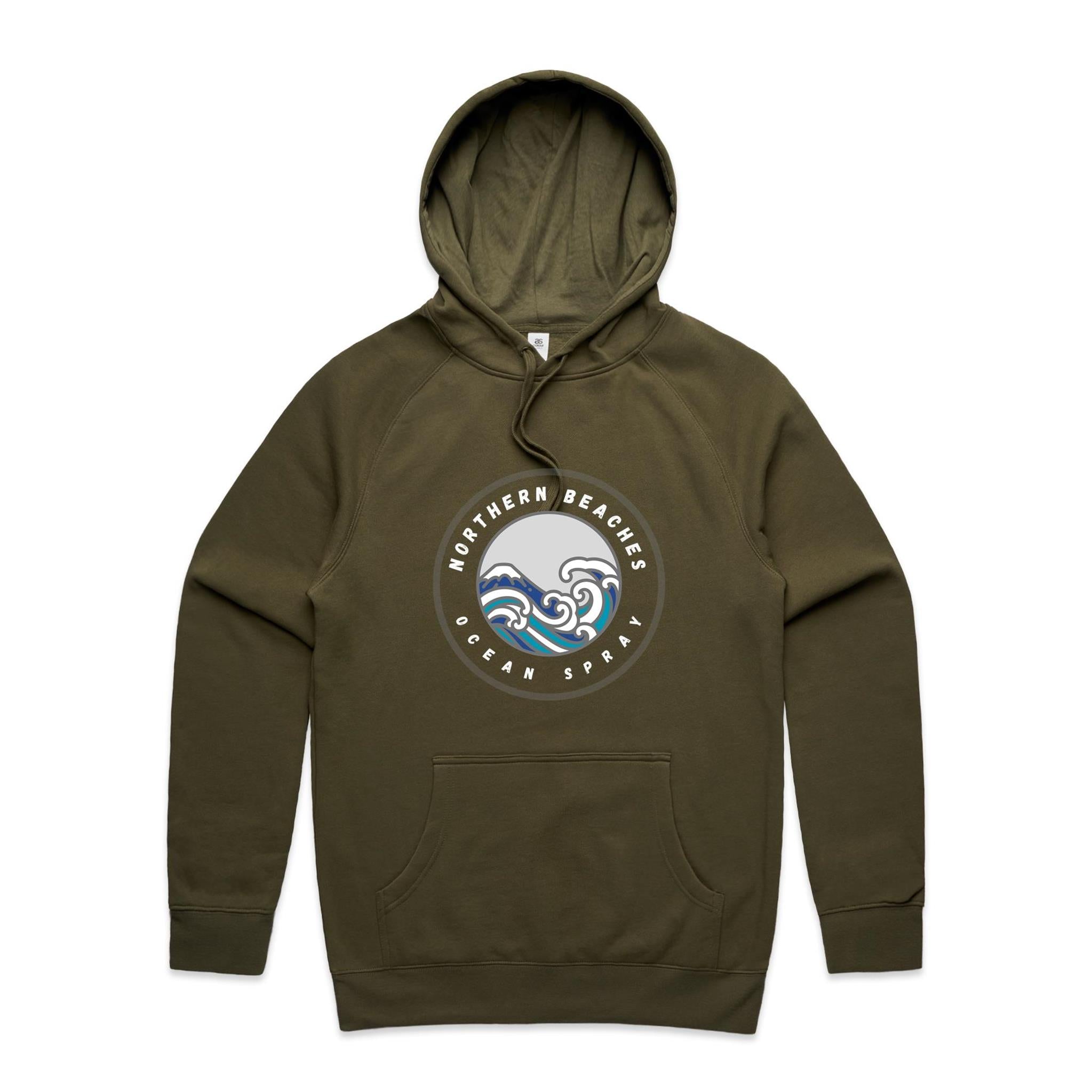Northern Beaches Ocean Spray Mid-Weight Regular Fit Hoodie XS-5XL 