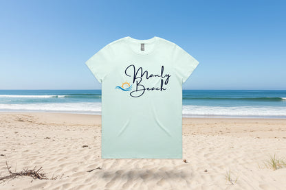Lost Manly Custom Manly Beach Logo Limited Edition AS Colour Women's Maple Tee - Lost Manly Shop